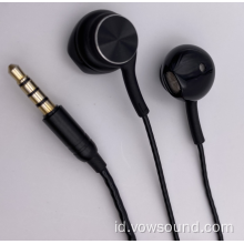 Earbud Stereo Berkabel dengan Mikrofon